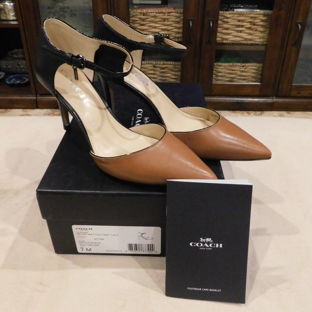 NIB COACH Seline D'Orsay Pumps 7M